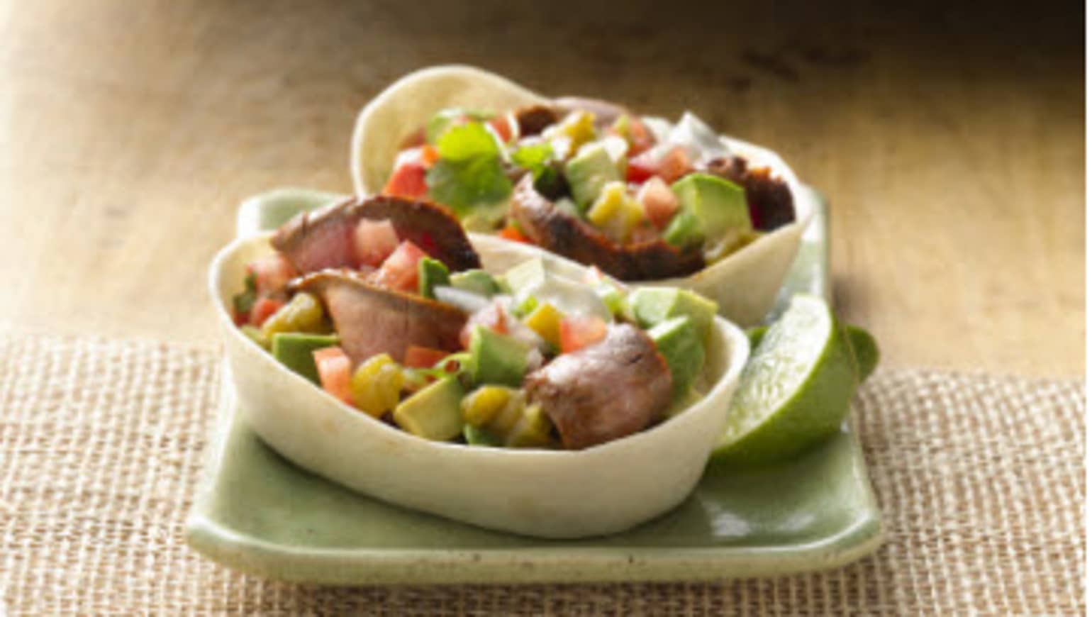 Soft Tacos piquants steak & avocat